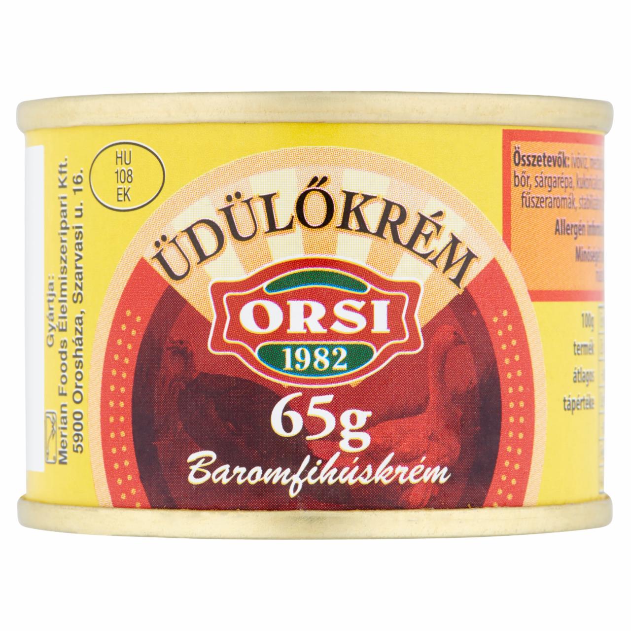 Képek - Orsi Üdülőkrém baromfihúskrém 65 g