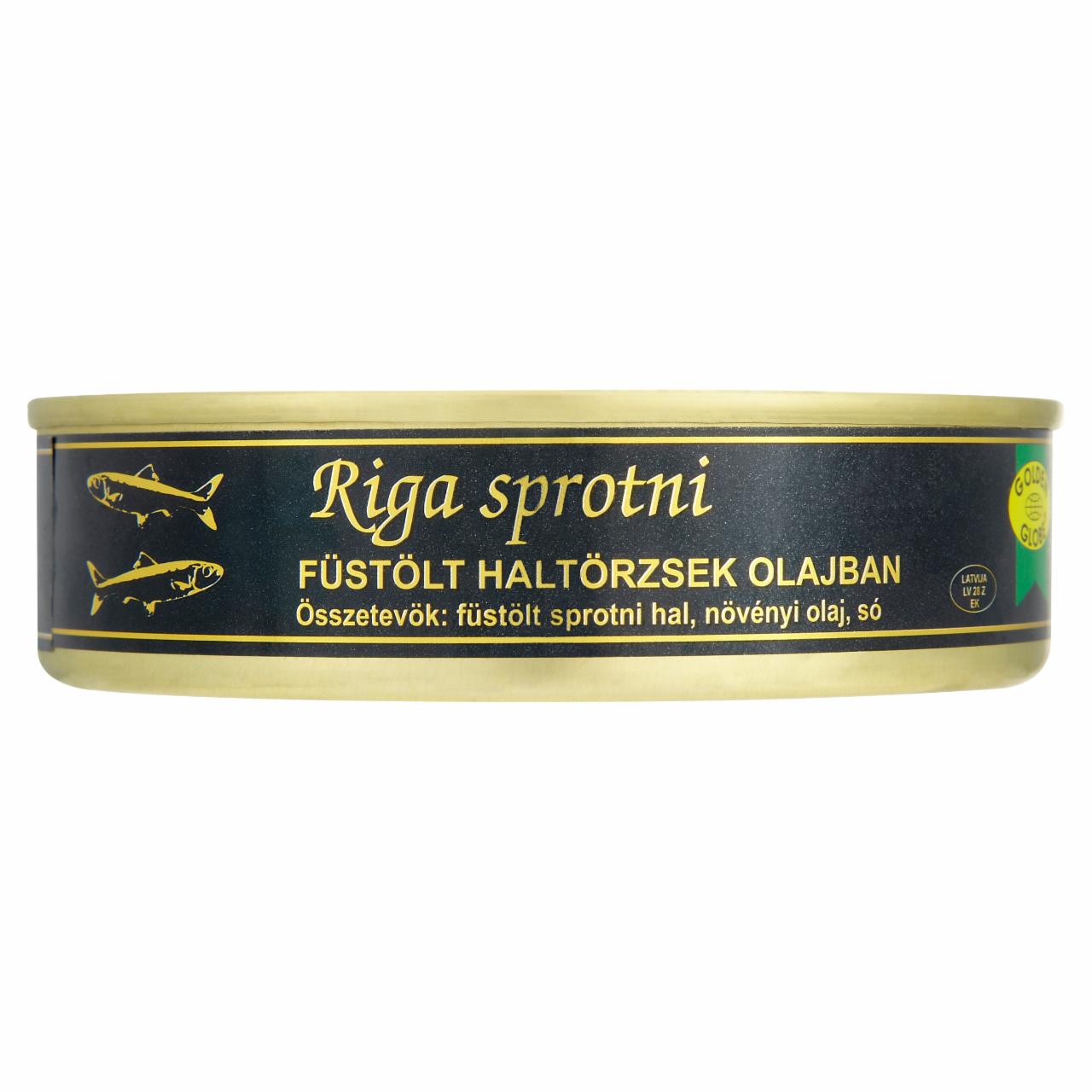 Képek - Golden Globe Riga sprotni füstölt haltörzsek olajban 160 g