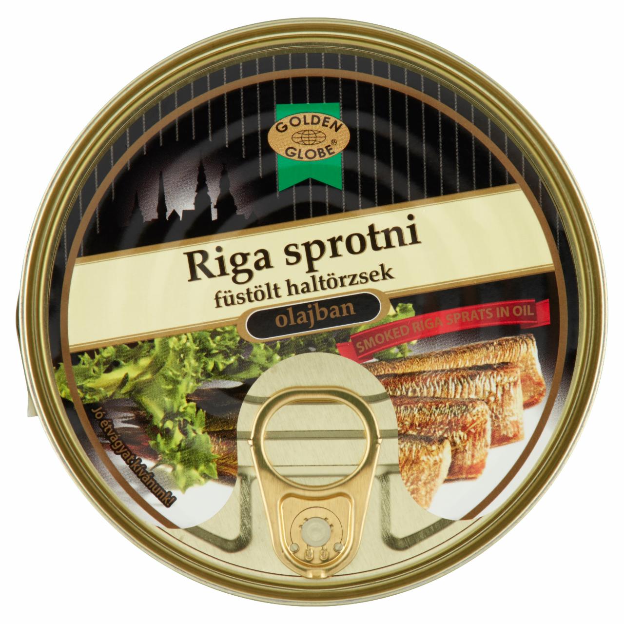 Képek - Golden Globe Riga sprotni füstölt haltörzsek olajban 160 g