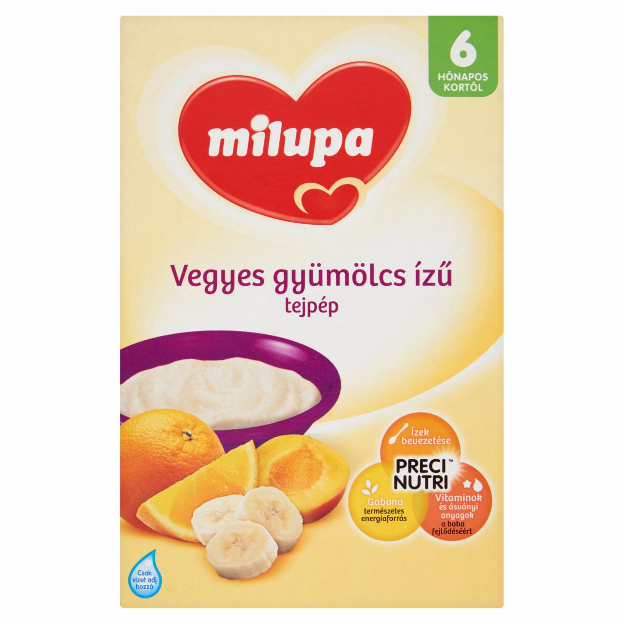 Képek - Milupa Finom Falatok 3-gyümölcsös tejpép 6 hó+ 250 g