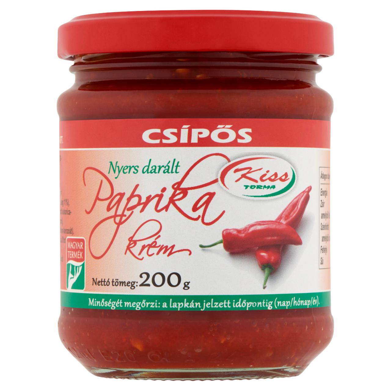 Képek - Kiss Torma nyers darált csípős paprika krém 200 g