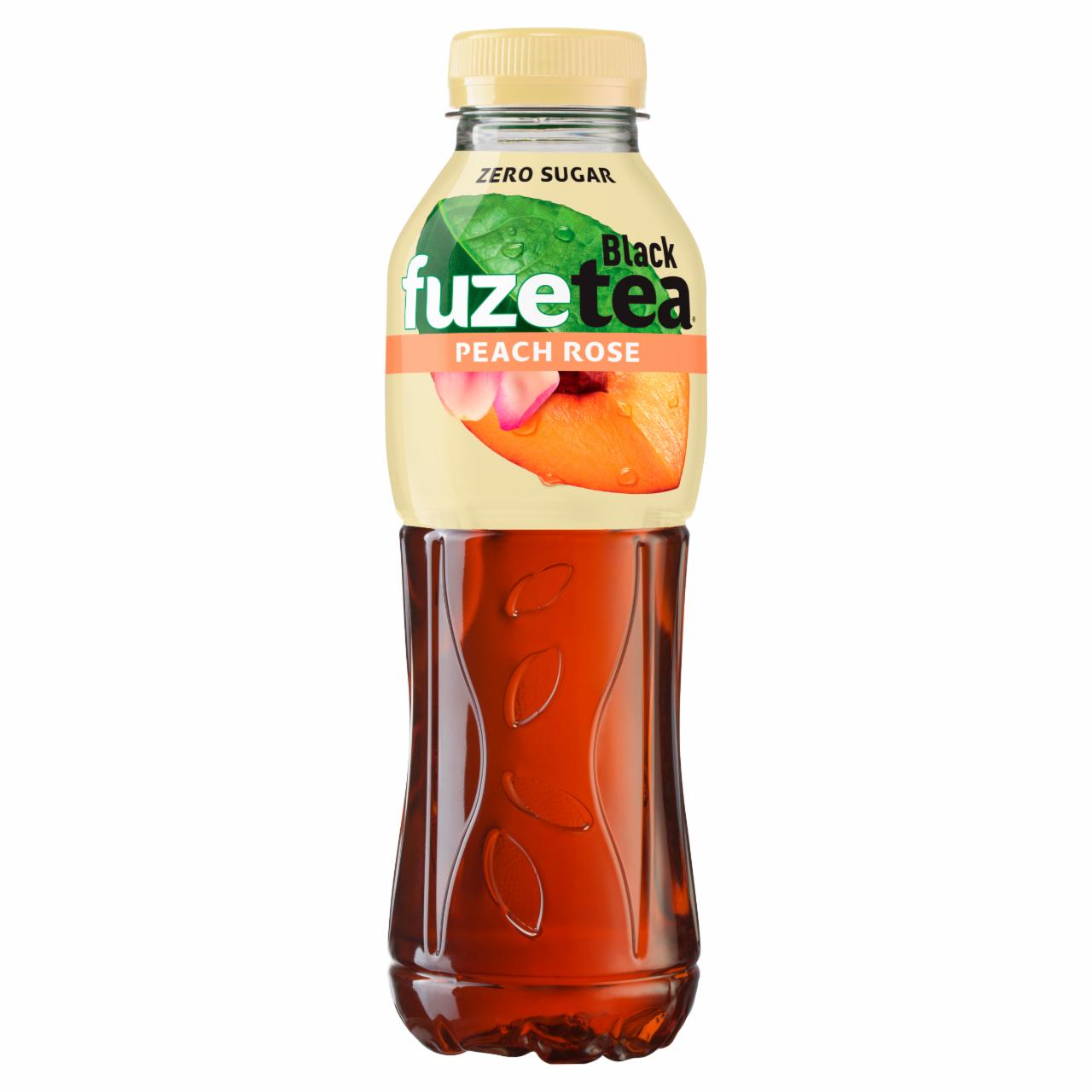 Képek - FUZETEA Zero energiamentes őszibarack- és rózsaízű üdítőital édesítőszerekkel 500 ml