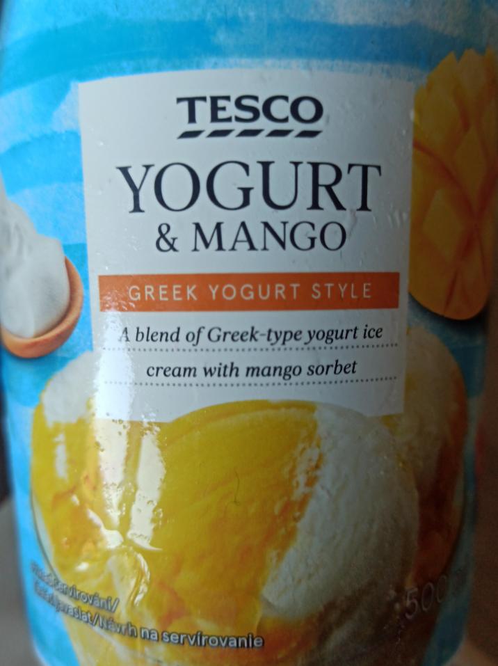 Képek - Tesco joghurt jégkrém mangószorbéval 