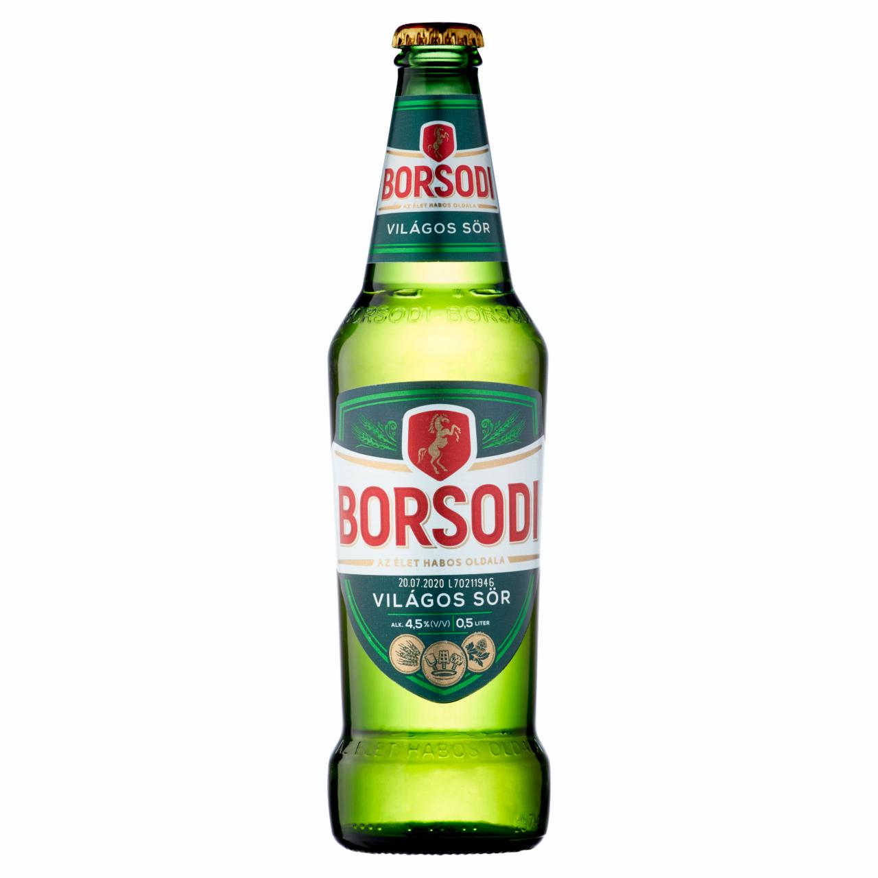 Képek - Borsodi világos sör 4,5% 0,5 l