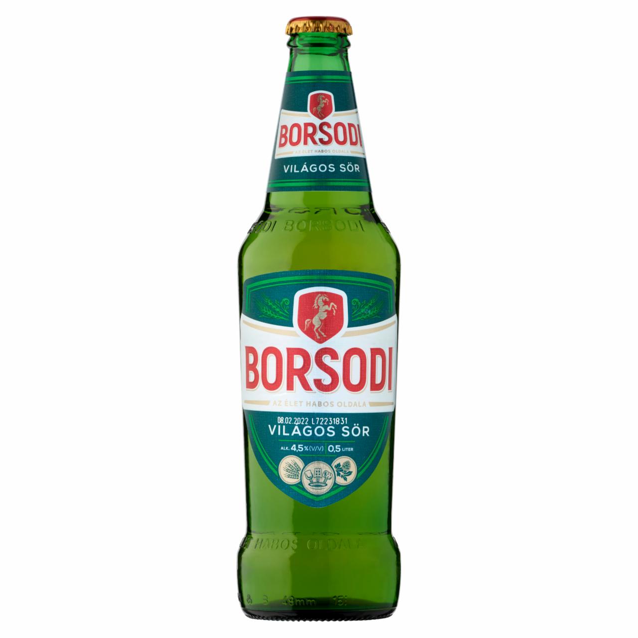 Képek - Borsodi világos sör 4,5% 0,5 l