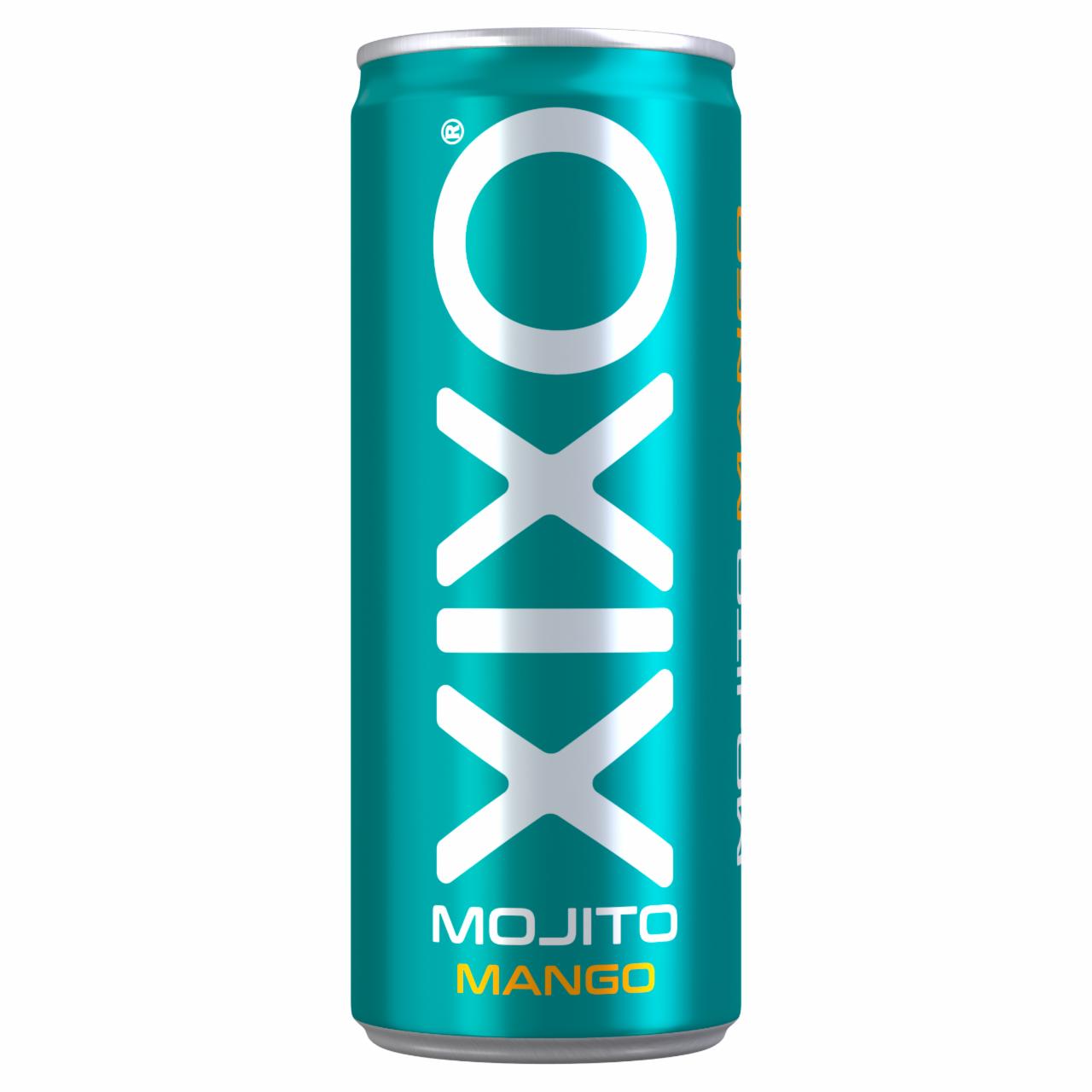 Képek - XIXO Mojito-Mango menta-, lime- és mangó ízű szénsavas üdítőital cukorral és édesítőszerrel 250 ml