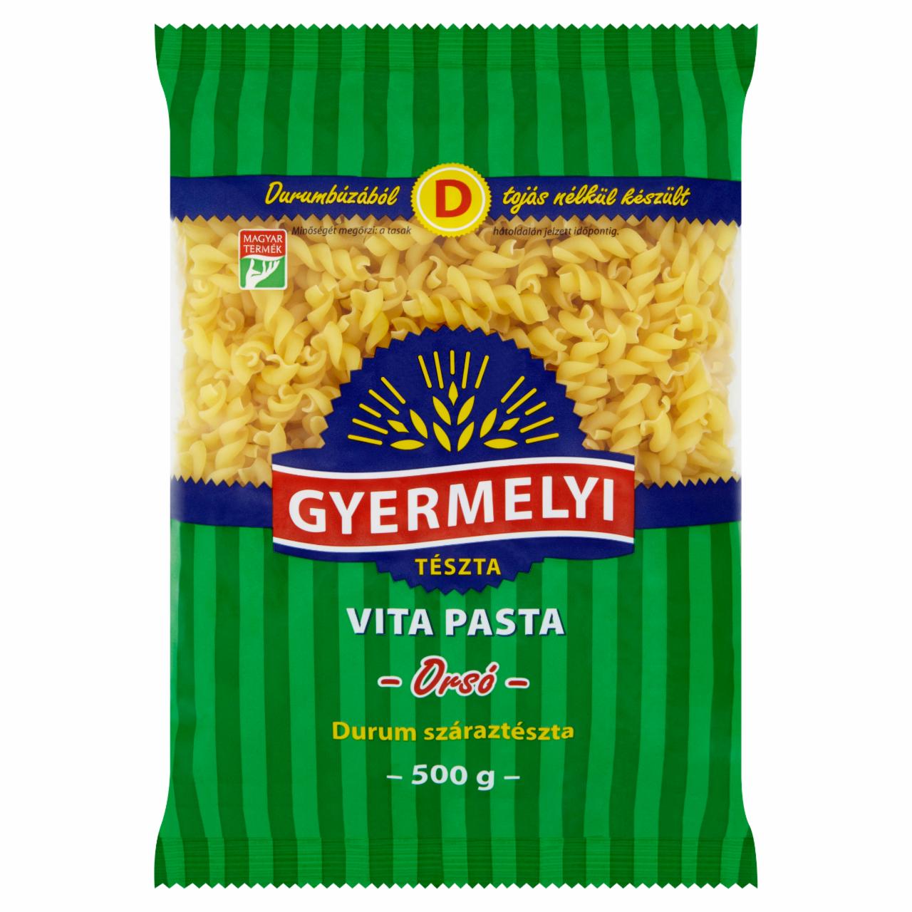 Képek - Gyermelyi Vita Pasta Fusilli durum száraztészta 500 g