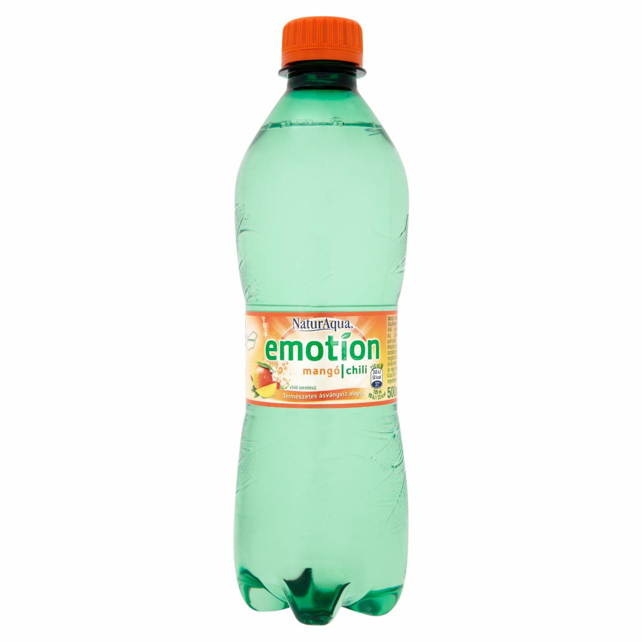 Képek - NaturAqua Emotion Mango-Chili szénsavas üdítőital 500 ml