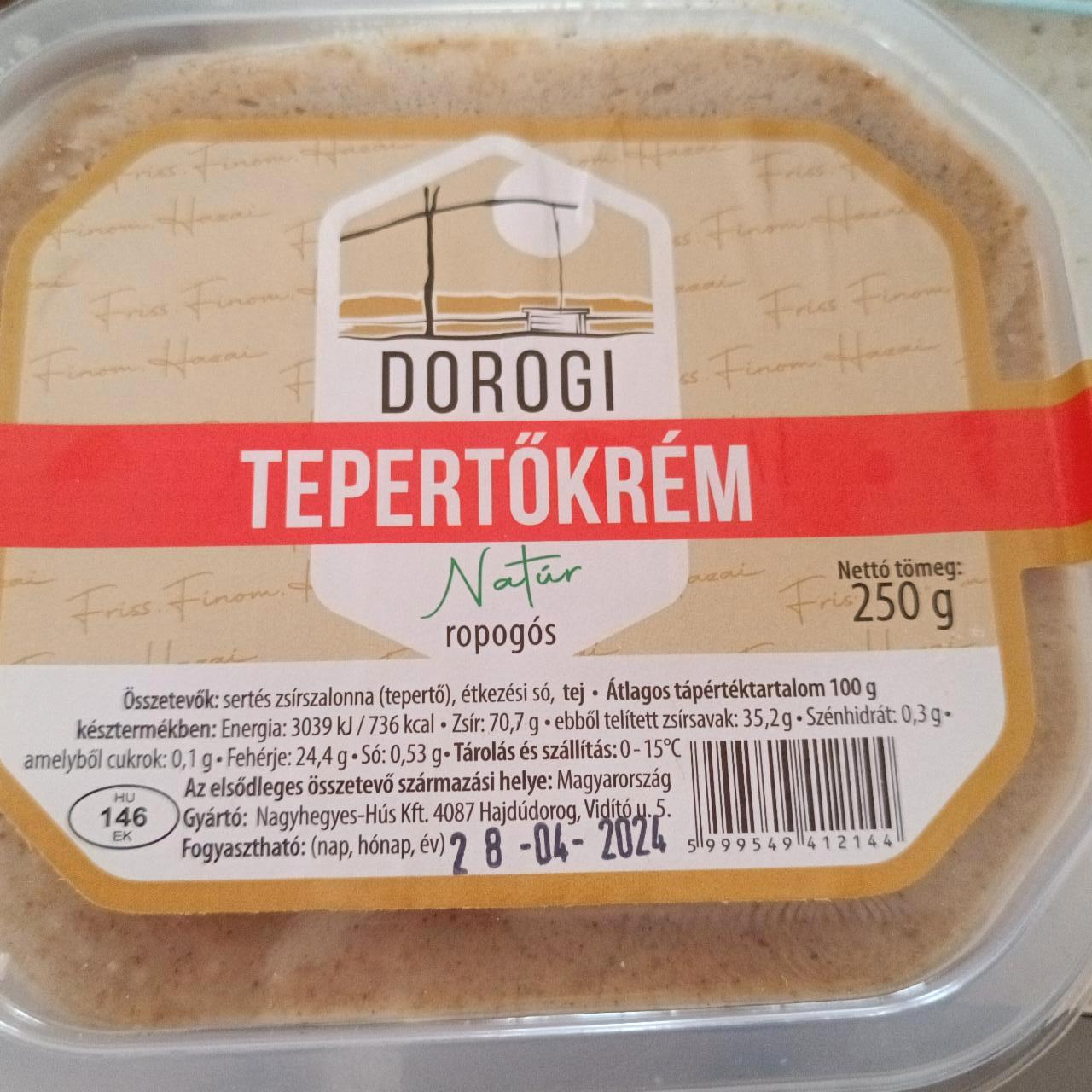 Képek - Tepertőkrém natúr ropogós Dorogi