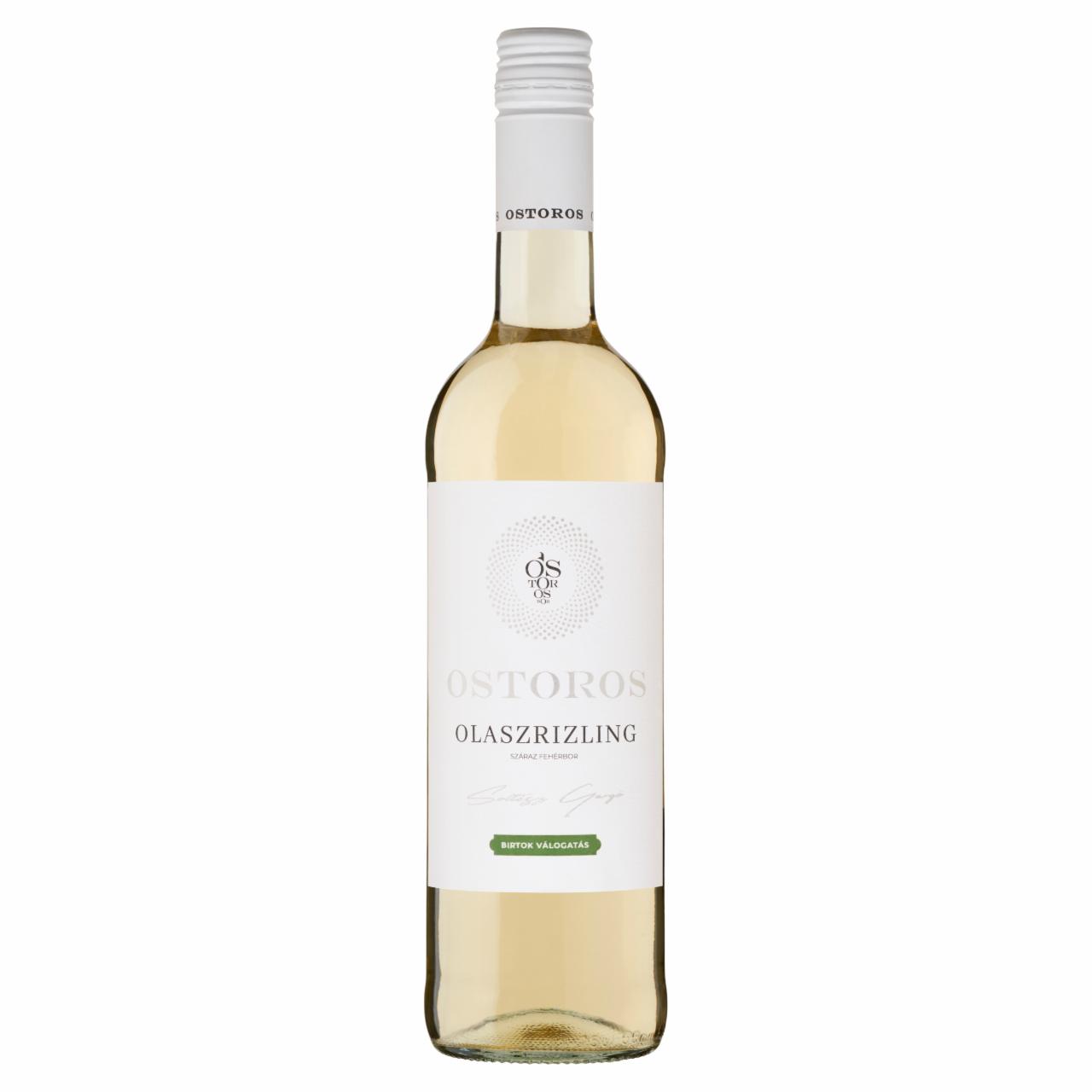 Képek - Ostorosbor Felső-Magyarországi Olaszrizling száraz fehérbor 13% 750 ml