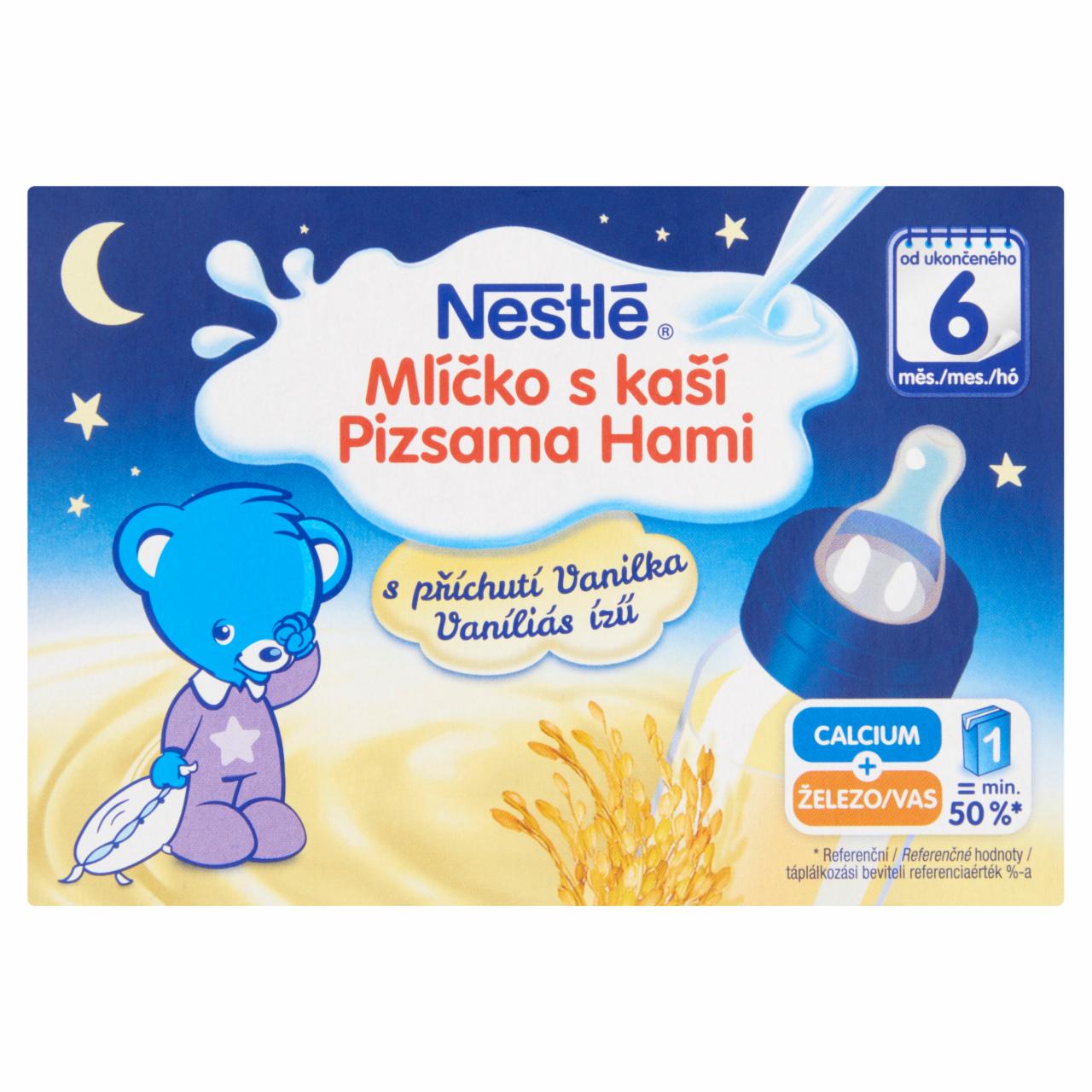 Képek - Nestlé Pizsama Hami vaníliás ízű gluténmentes folyékony gabonás bébiétel 6 hónapos kortól 400 ml