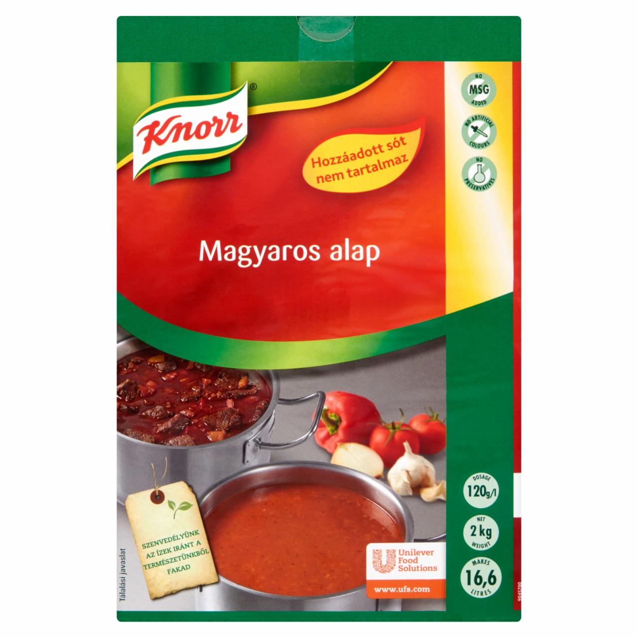 Képek - Knorr magyaros alap hozzáadott só nélkül 2 kg