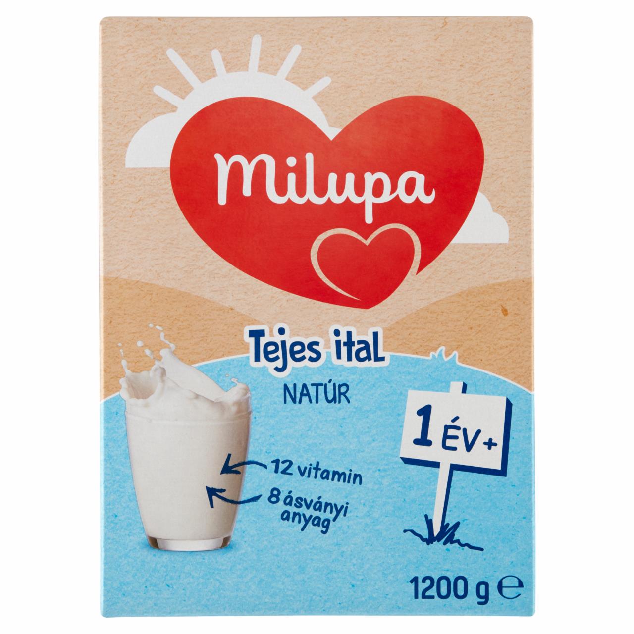 Képek - Milupa natúr tejes ital 1 év+ 2 x 600 g (1200 g)