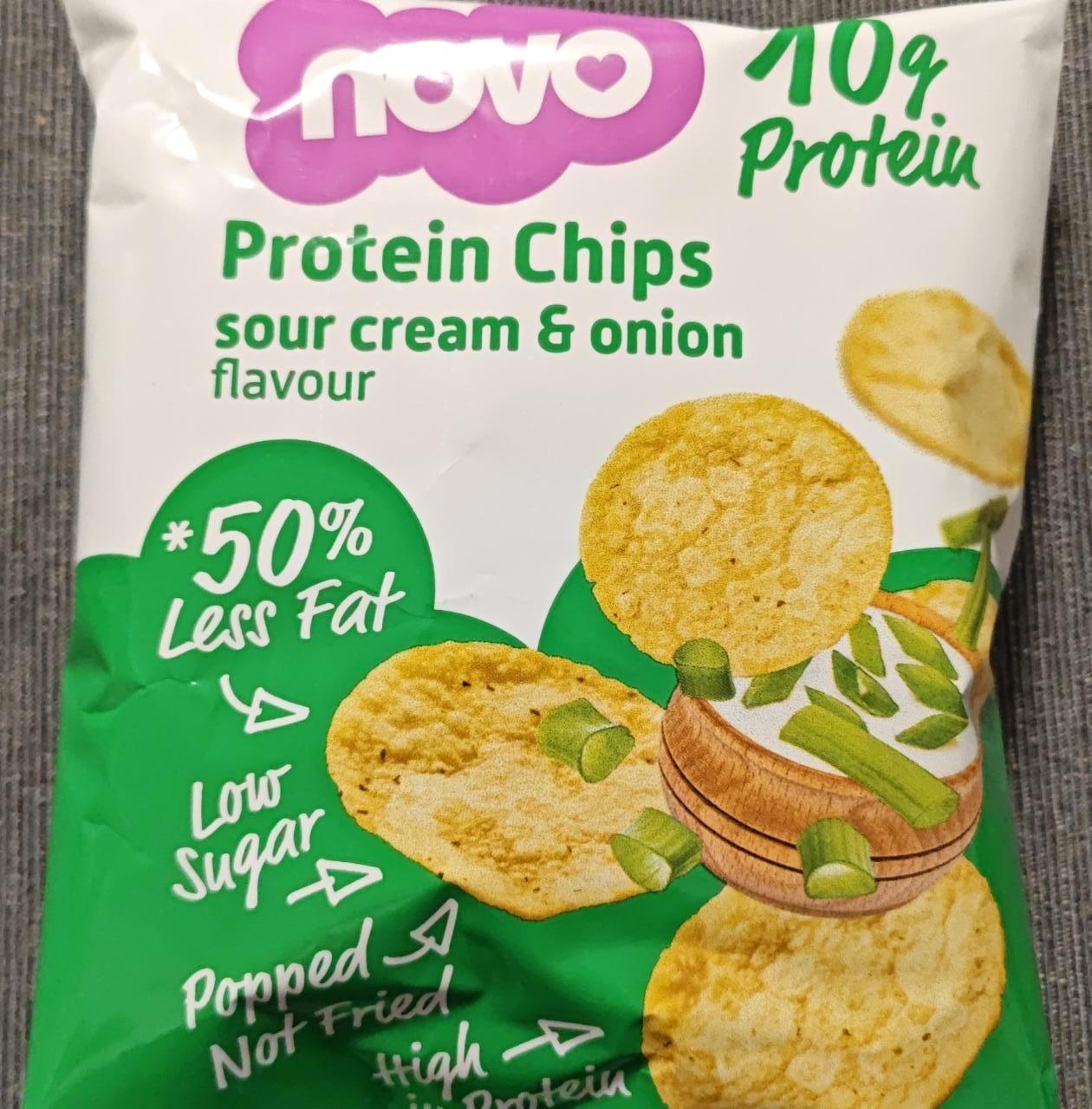 Képek - Protein chips Sour cream & onion Novo