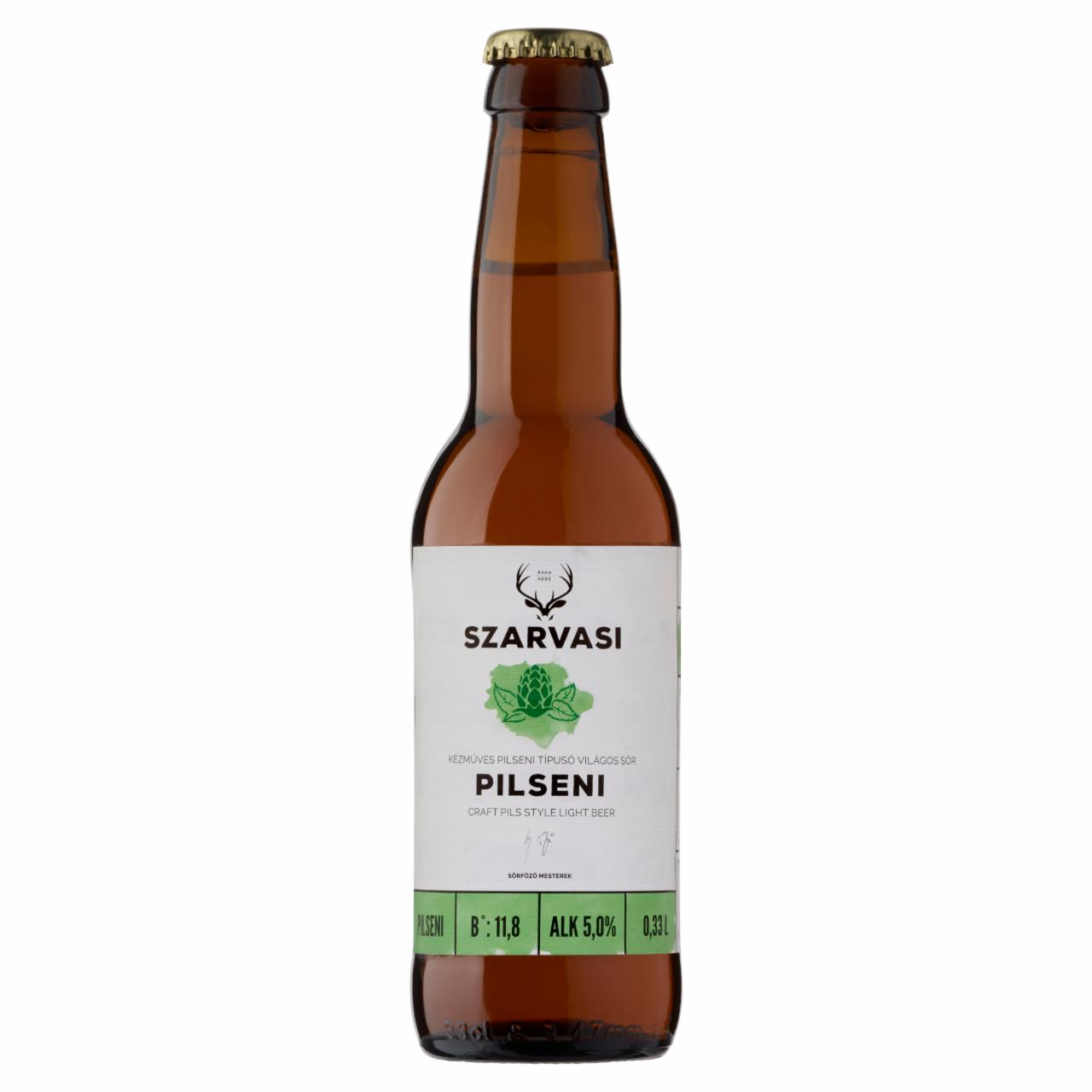 Képek - Szarvasi kézműves pilseni világos sör 5% 0,33 l
