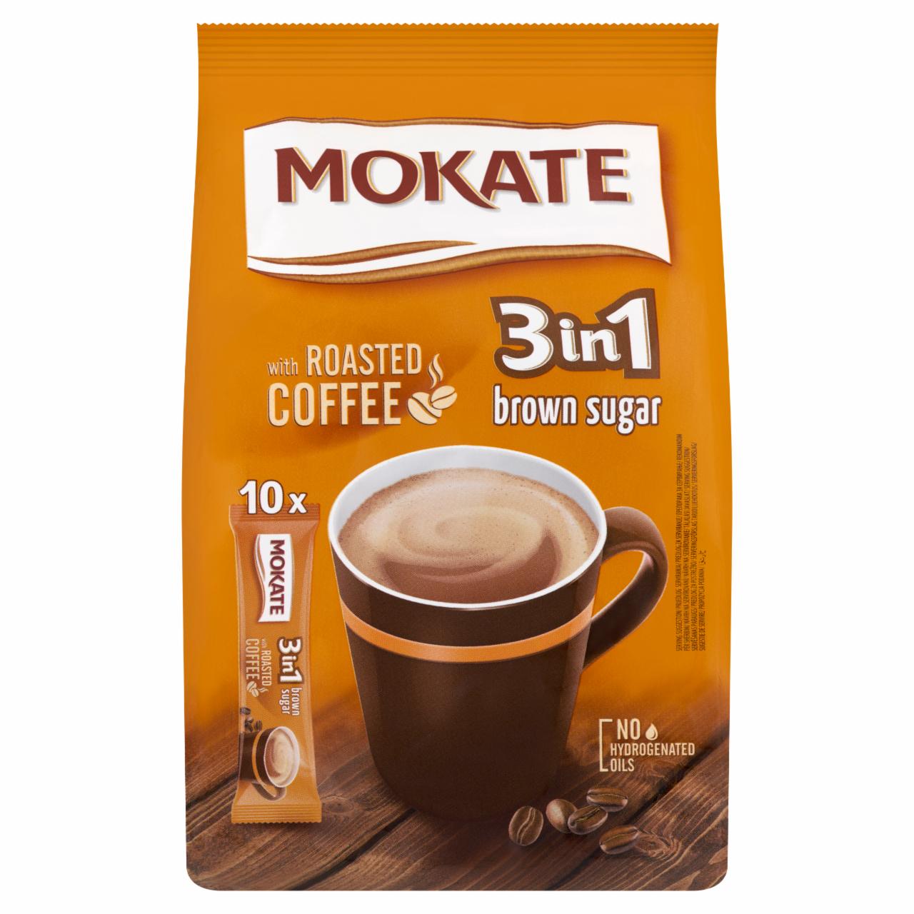 Képek - Mokate 3in1 Brown Sugar azonnal oldódó kávéspecialitás 10 x 17 g (170 g)