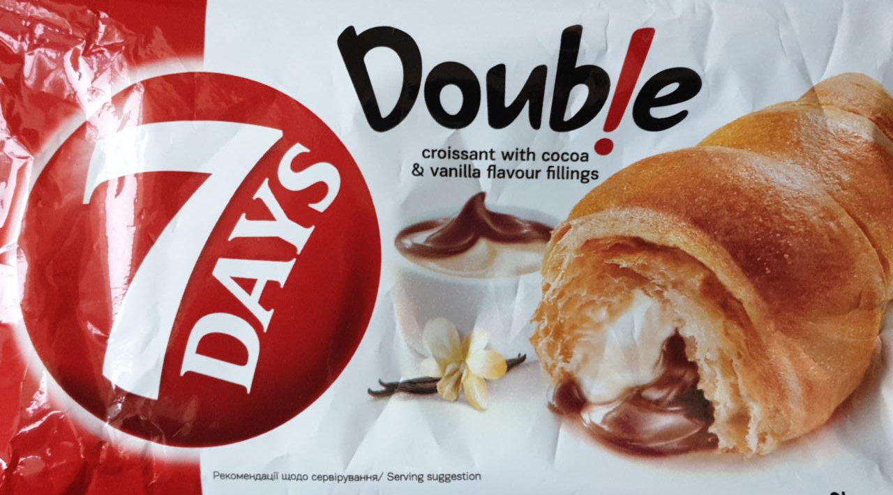 Képek - 7DAYS Double Mini croissant kakaós és vanília ízű töltelékkel 200 g