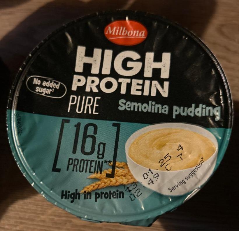 Képek - High protein pure Semolina pudding Milbona