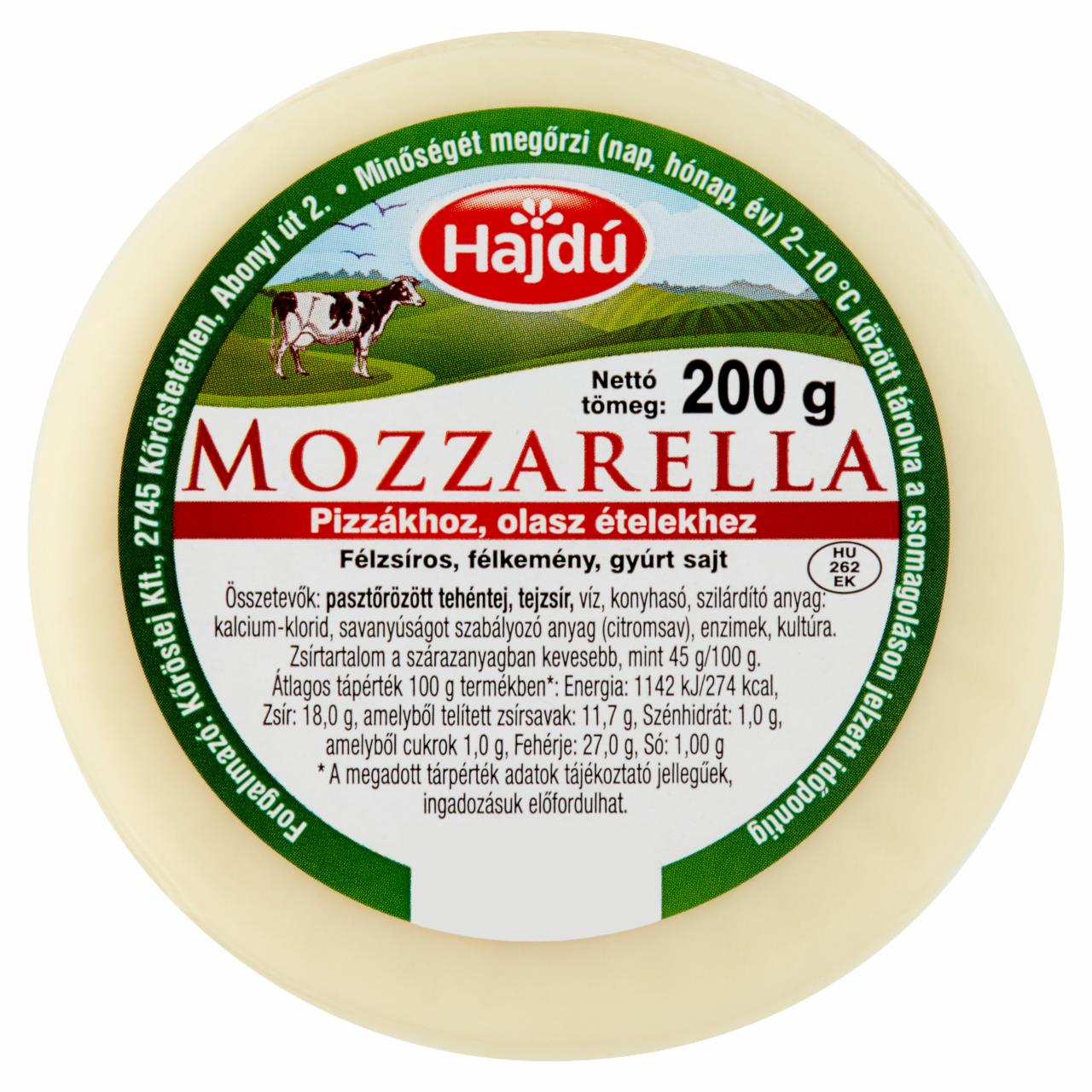 Képek - Hajdú mozzarella 200 g