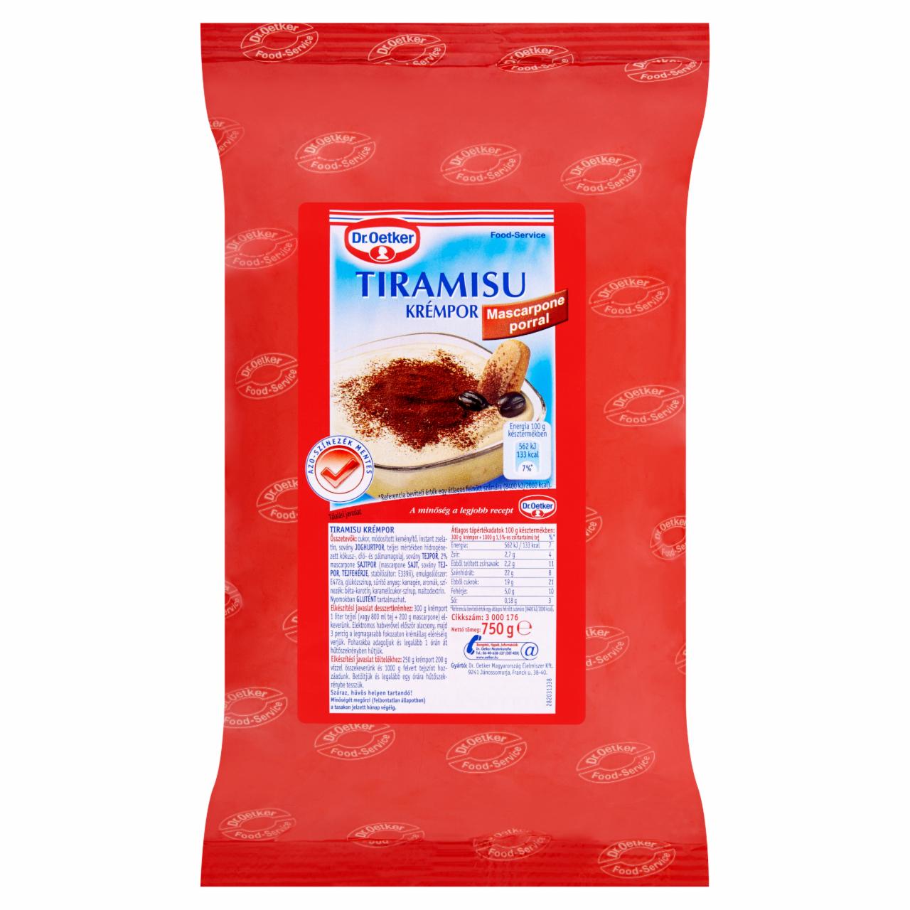 Képek - Dr. Oetker tiramisu krémpor 750 g