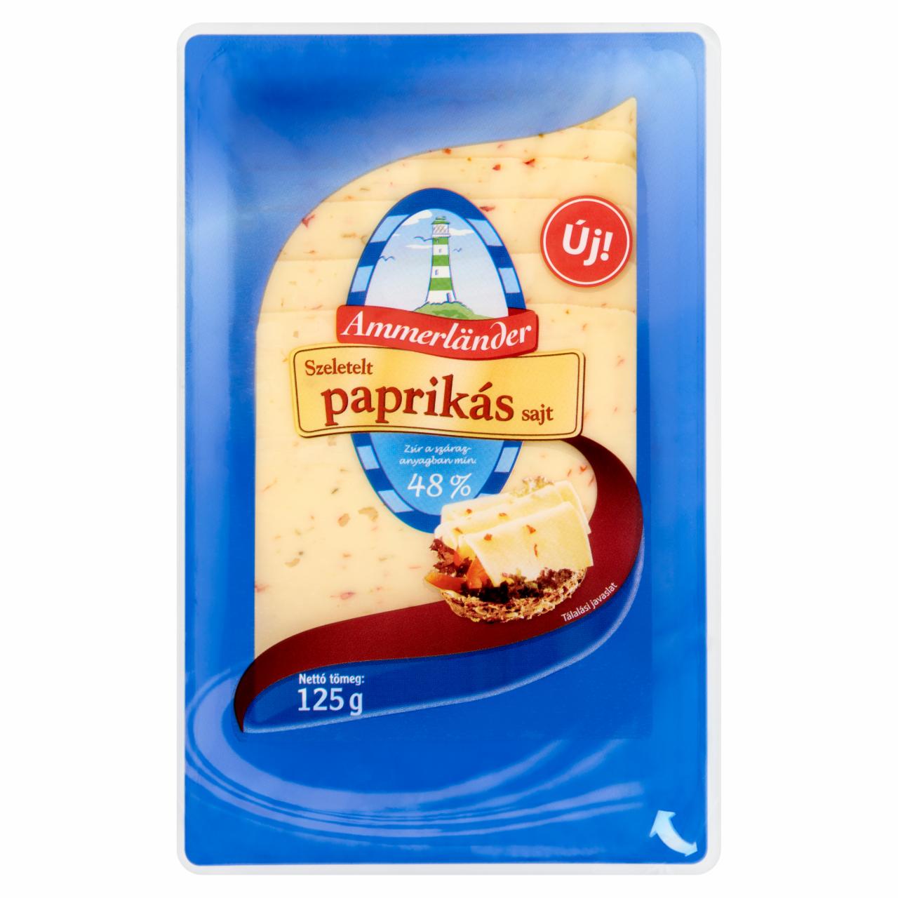 Képek - Ammerländer szeletelt paprikás sajt 125 g