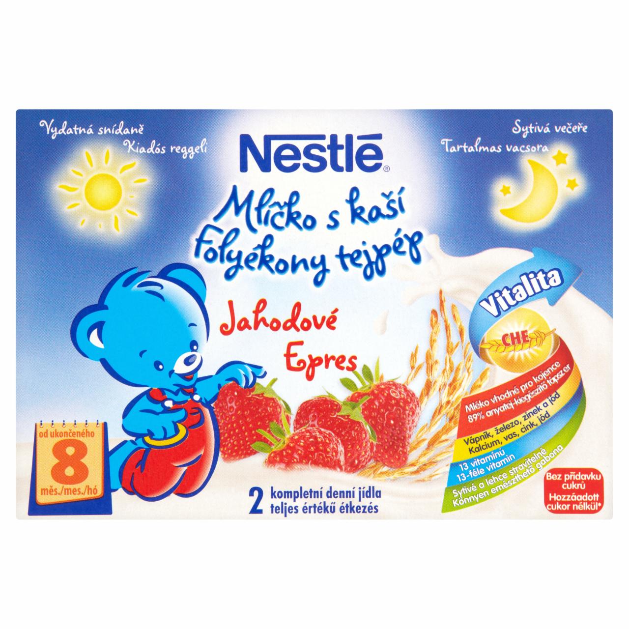 Képek - Nestlé epres folyékony tejpép 8 hónapos kortól 2 x 200 ml