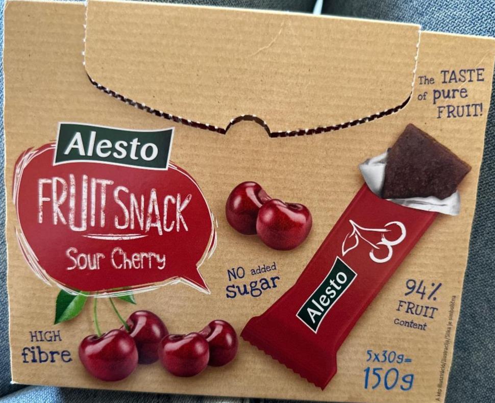 Képek - Fruit snack sour cherry Alesto