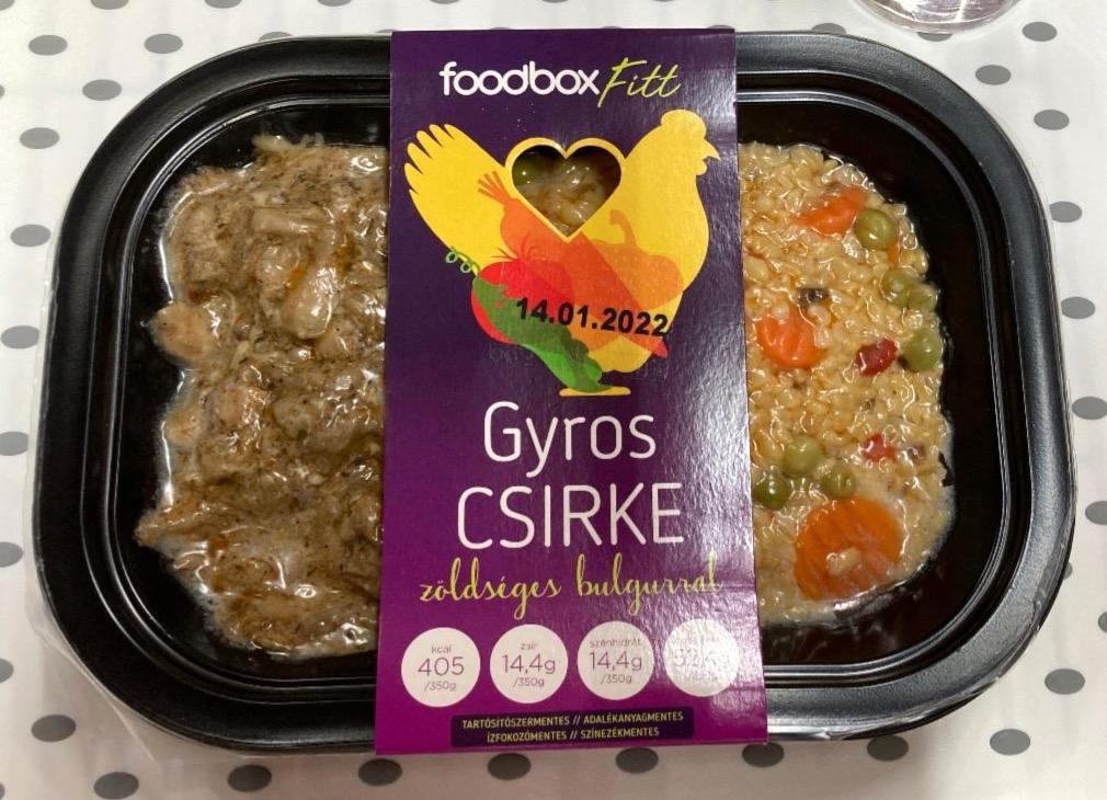 Képek - Gyros csirke zöldséges bulgurral Foodbox Fitt