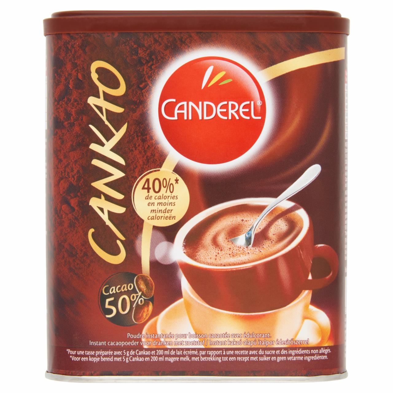 Képek - Canderel Cankao instant kakaó alapú italpor édesítőszerrel 250 g