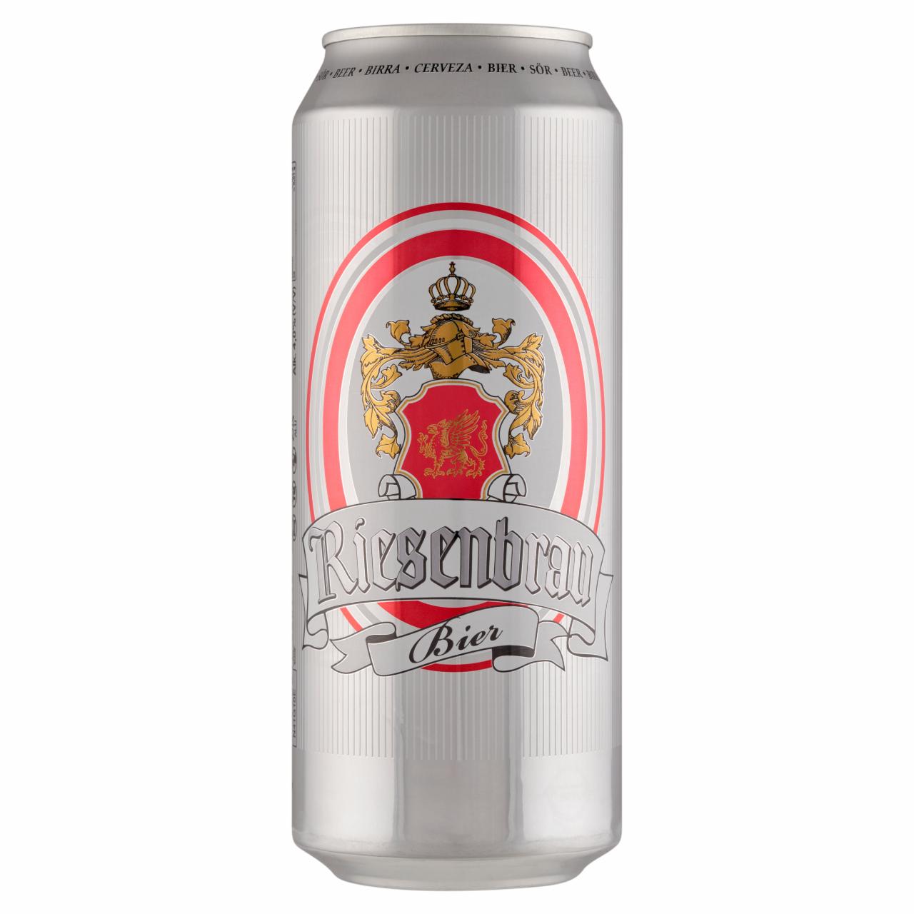 Képek - Riesenbrau világos sör 4% 0,5 l