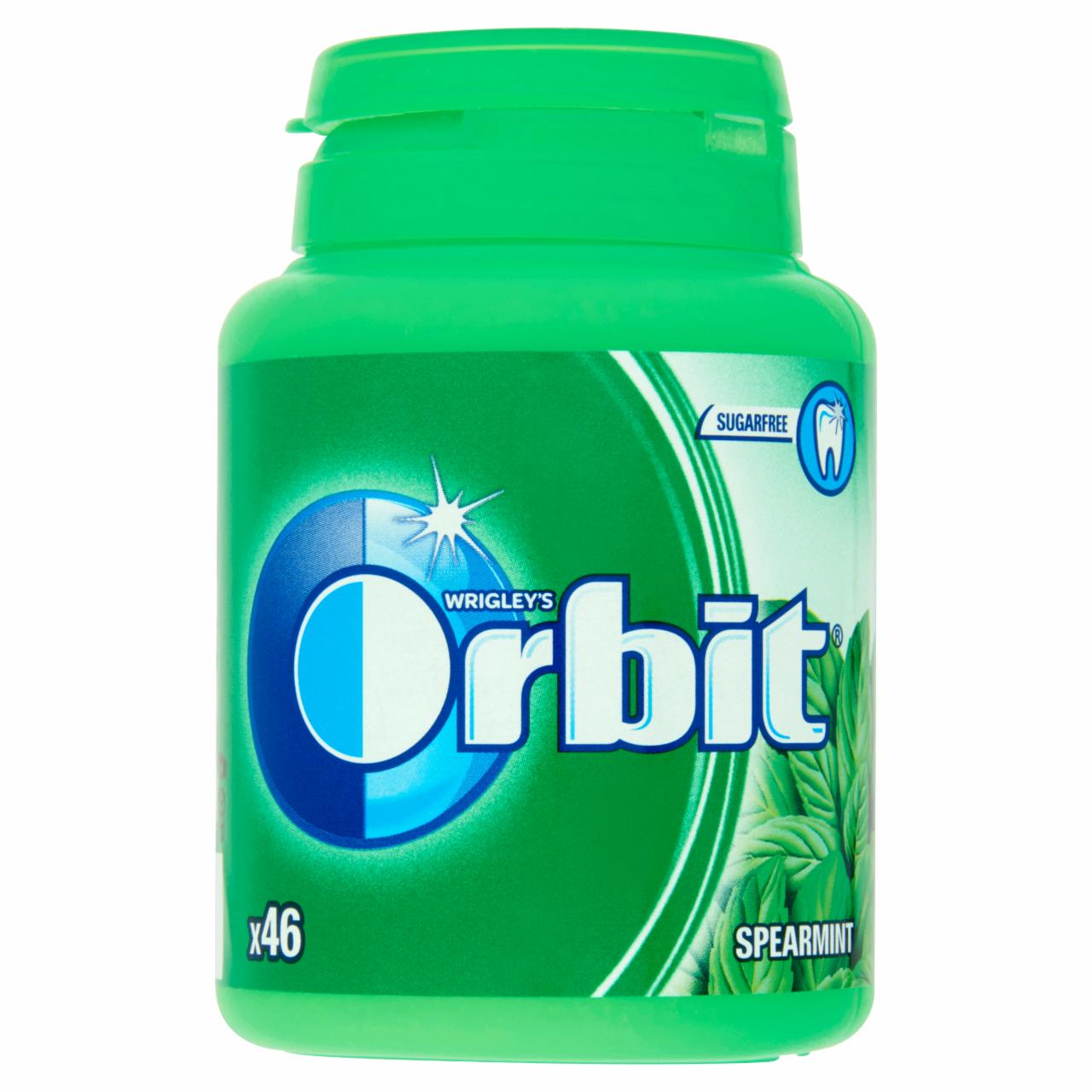 Képek - Orbit Spearmint mentaízű cukormentes rágógumi édesítőszerrel 64 g