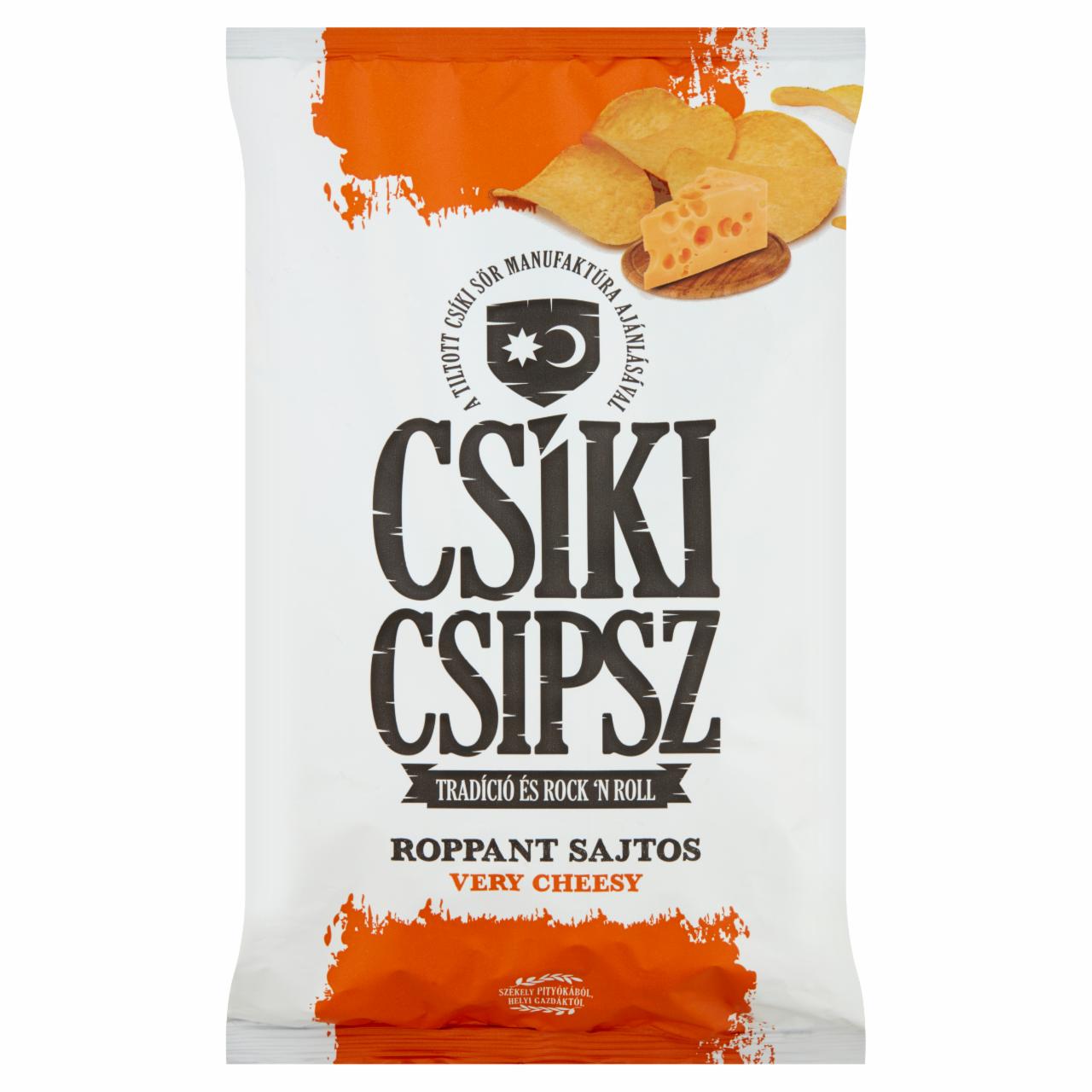 Képek - Csíki Csipsz Roppant sajtos ízesítésű burgonyacsipsz 140 g