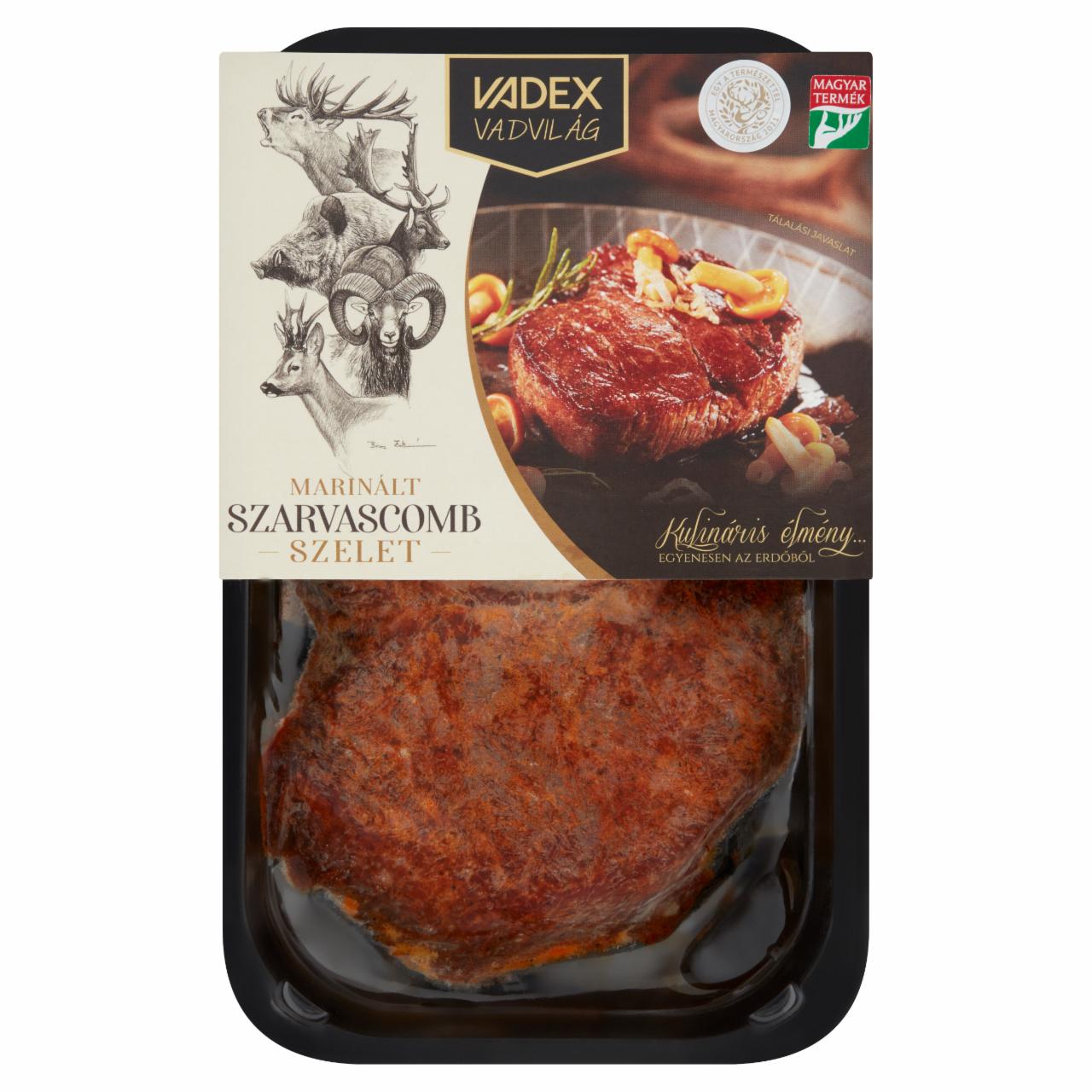 Képek - Vadex Vadvilág gyorsfagyasztott marinált szarvascomb szelet 2 db 300 g