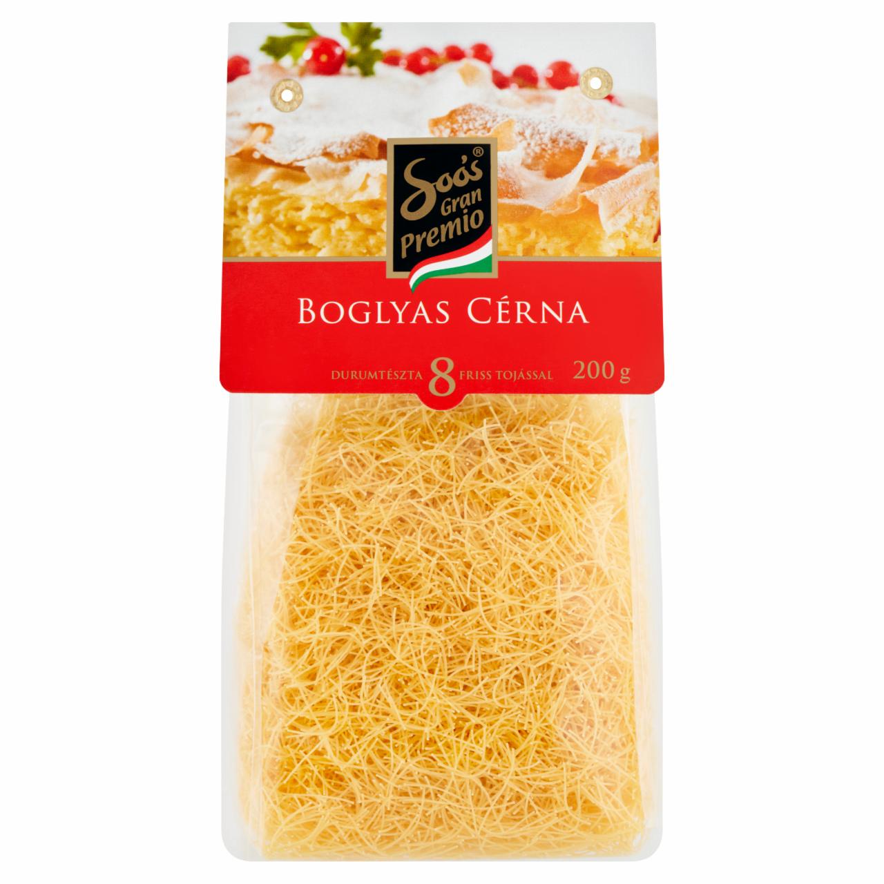 Képek - Soós Gran Premio boglyas cérna 8 tojásos durumtészta 200 g