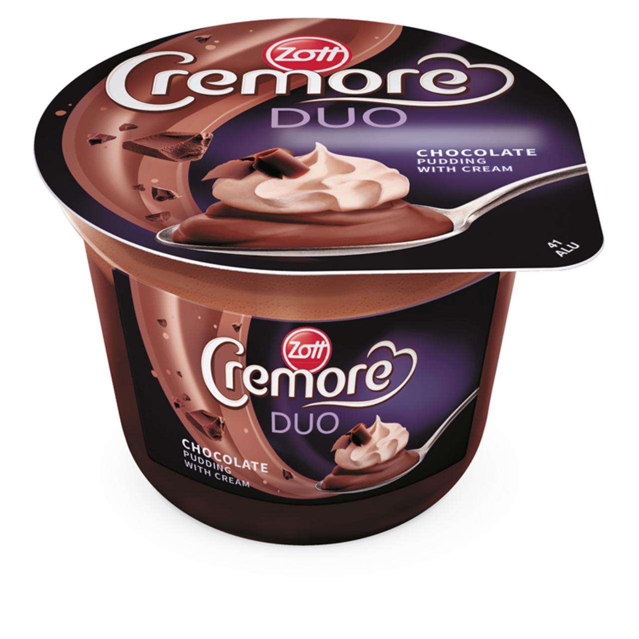 Képek - Zott Cremore Duo csokoládés desszert kakaós tejszínhabbal 190 g