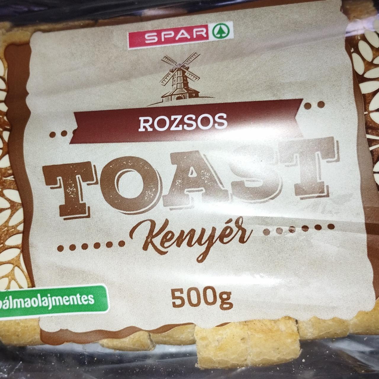 Képek - Rozsos toast kenyér Spar