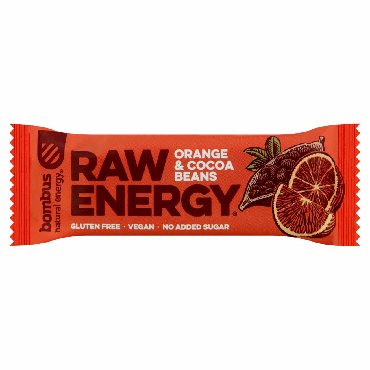Képek - bombus Raw Energy Orange & Cocoa gyümölcs szelet 50 g