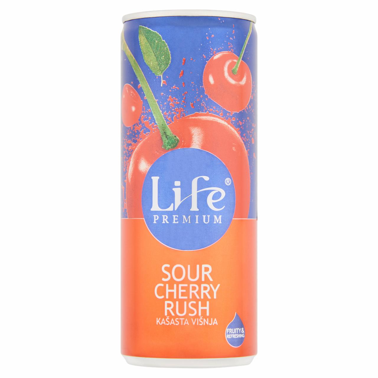 Képek - Life Premium Sour Cherry Rush rostos meggynektár 250 ml