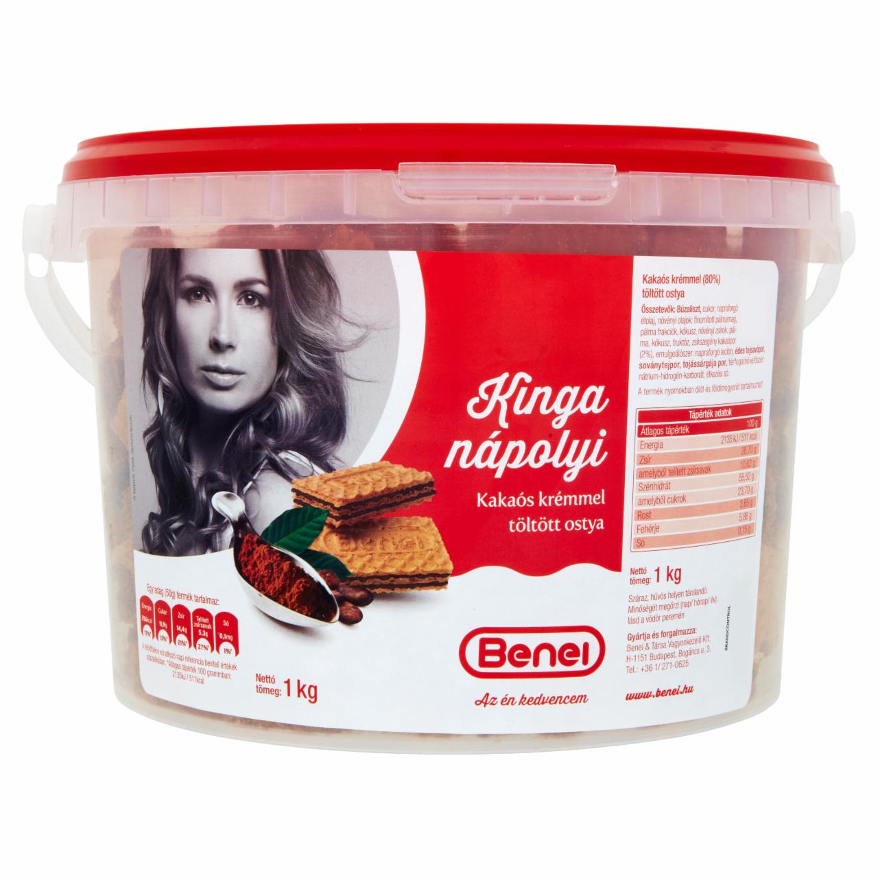 Képek - Benei Kinga nápolyi kakós krémmel töltött ostya 1 kg