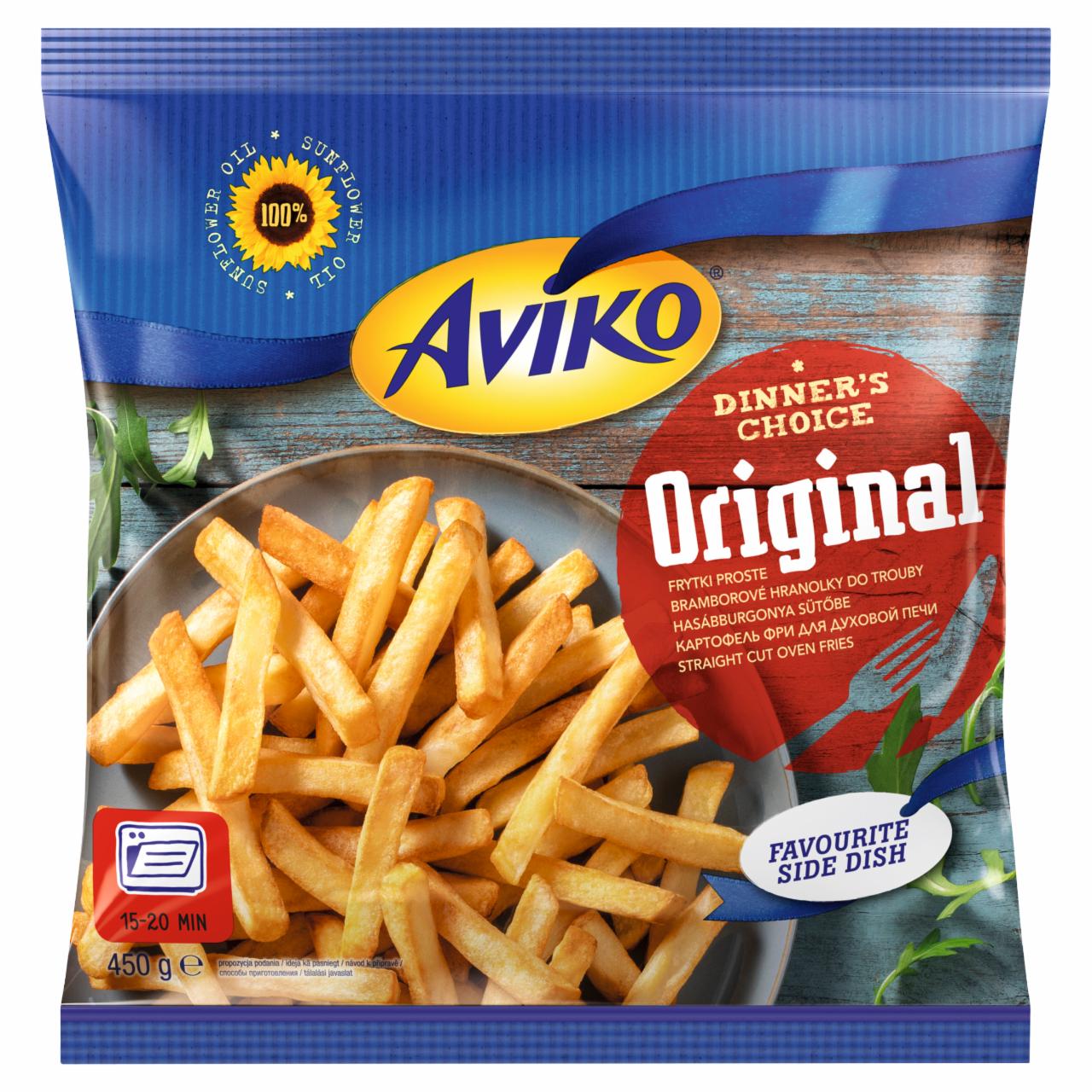 Képek - Aviko Original elősütött és gyorsfagyasztott hasábburgonya sütőbe 450 g