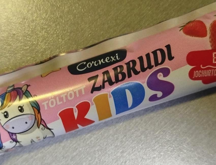 Képek - Töltött zabrudi Kids epres joghurtos bevonattal Cornexi