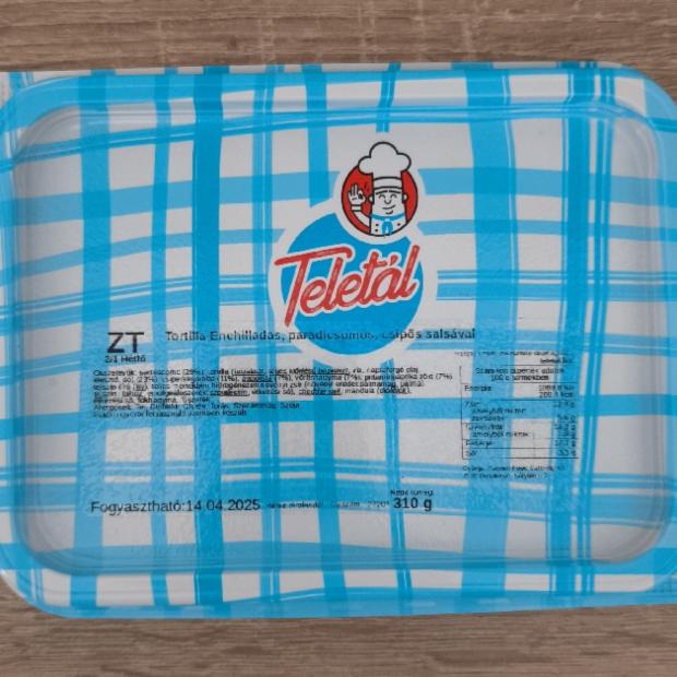 Képek - Tortilla Enchilladas paradicsomos csípős salsával Teletál