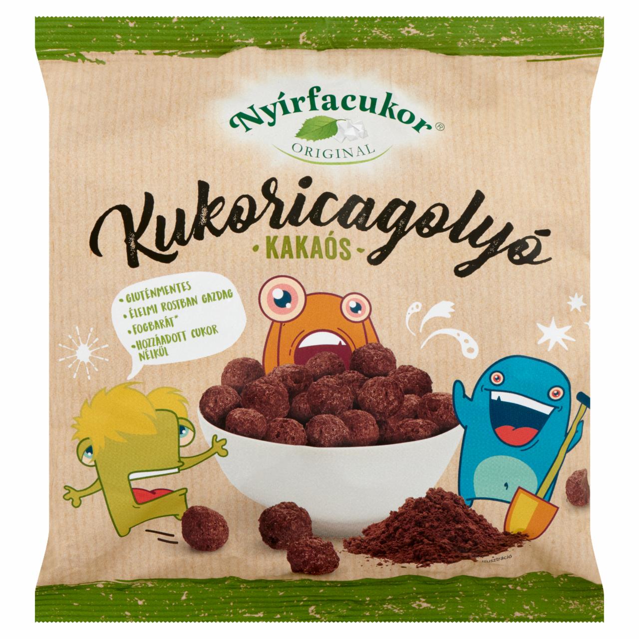 Képek - Nyírfacukor kakaós kukoricagolyó 60 g