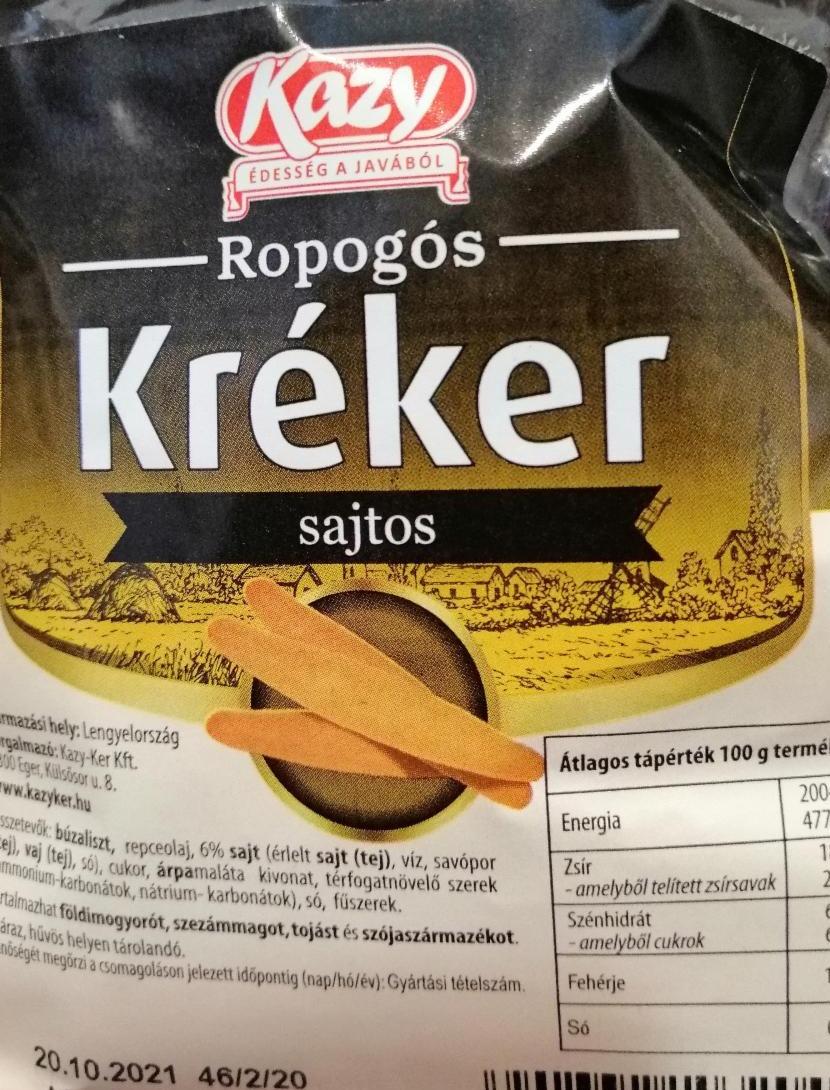 Képek - Ropogós sajtos kréker sajtos Kazy