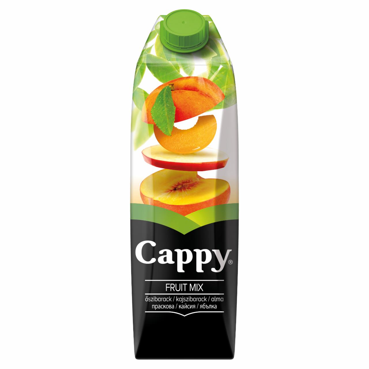 Képek - Cappy Fruit Mix őszibarack-kajszibarack-alma gyümölcsital 1 l