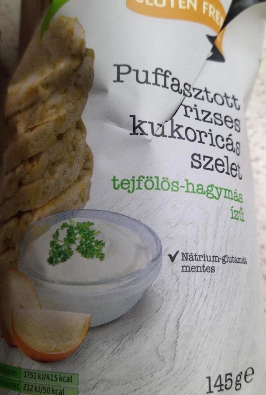 Képek - Puffasztott rizses kukoricás szelet tejfölös hagymás izű Penny