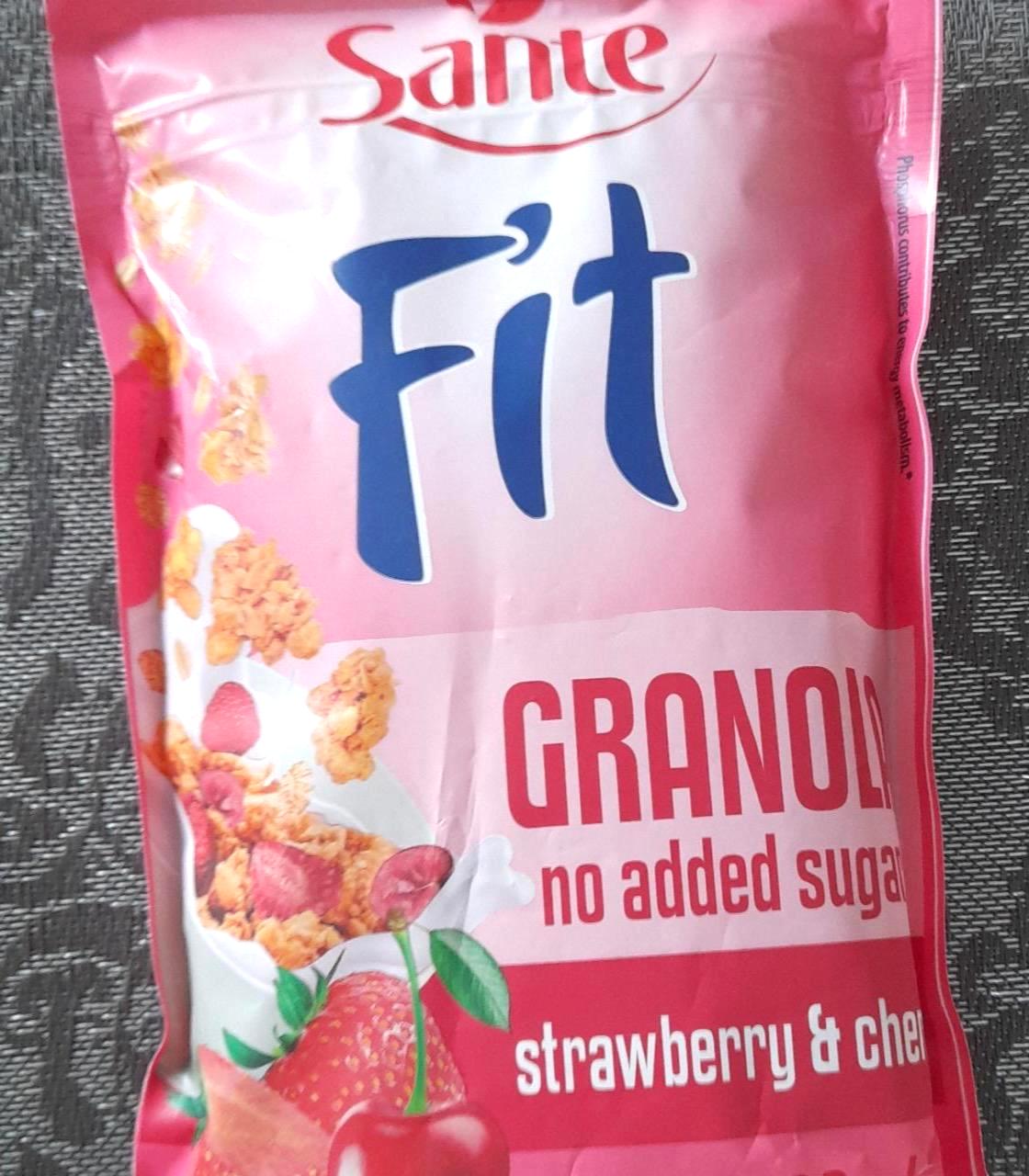 Képek - Fit granola strawberry & cherry Sante