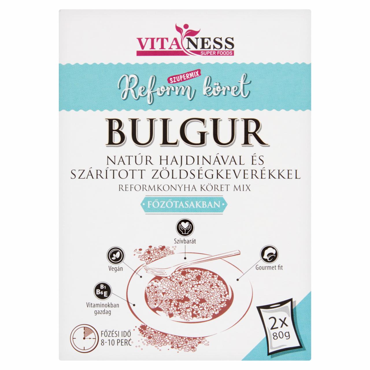 Képek - Vitaness Szupermix Reform köret bulgur natúr hajdinával és szárított zöldségkeverékkel 2 db 160 g