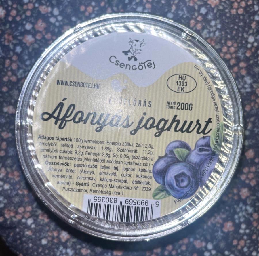 Képek - Áfonyás joghurt CsengőTej