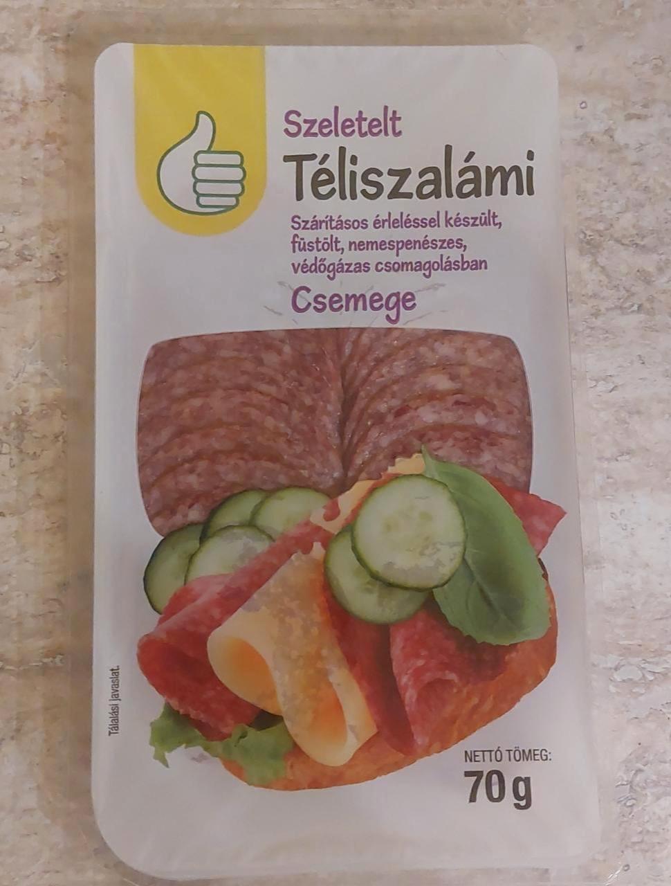 Képek - Szeletelt téliszalámi csemege Auchan